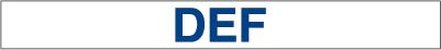 PID-DEF22.5 - Vinyl Decal 22.5x2.5 DEF