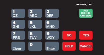 T50064-JP1 - Jet Pep Keypad Overlay