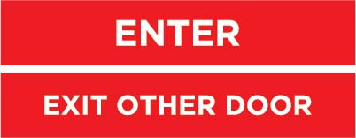 CKS-ENET - Enter/Exit Door Decal