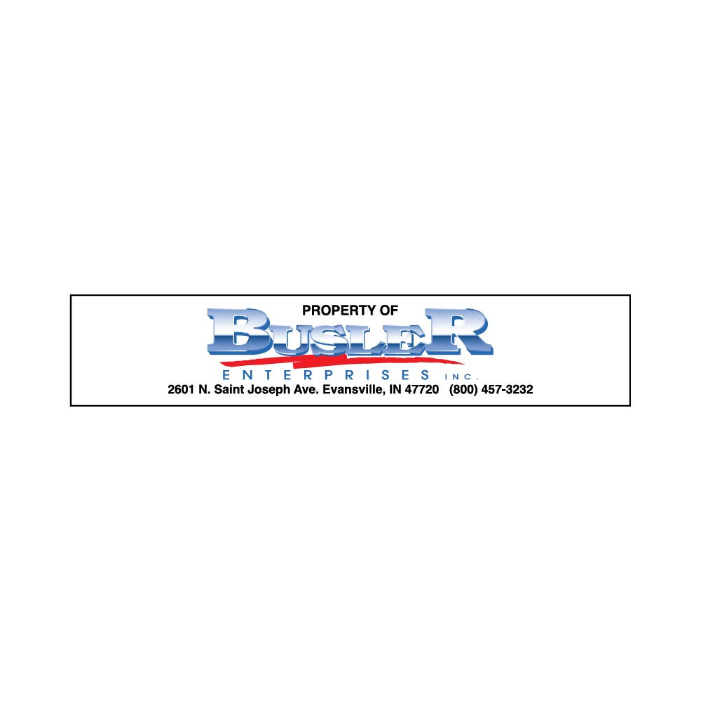 PIO-BUSLER - 10" x 2" Custom Decal