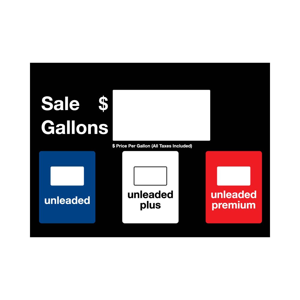 VMD-ARCOB - Main Display Overlay - Unleaded / Unleaded Plus / Unleaded Premium