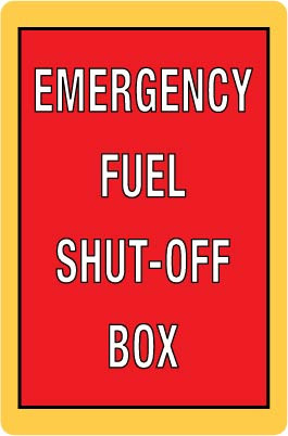 PID-EFSOB - 8X12 EMERG SHUT OFF BOX SIGN