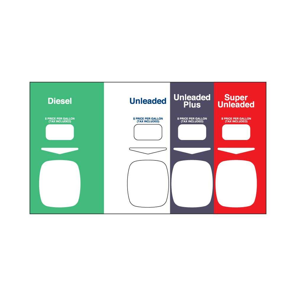 888459-007-GWGR - 3+1 Product - Diesel / Unleaded / Unleaded Plus / Super Unleaded
