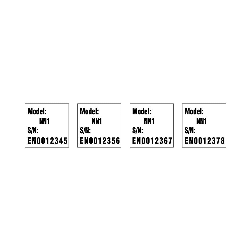 PID-SNK3 - 2.5x2.5 Pump Serial Numbers