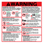 EU04001G062 - 13.25 x 13.10 WARNING OVERLAY