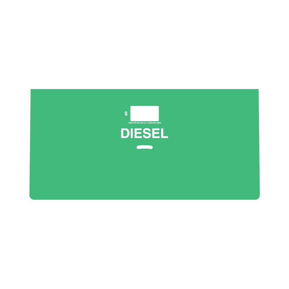ENS1002G001 - SINGLE DIESEL NO BUTTON CUTOUT