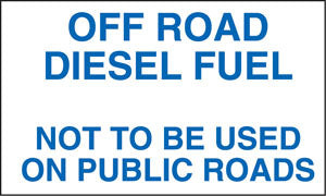 PID-210 - OFF ROAD DIESEL FUEL BLUE/ W
