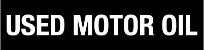 PID-UMO - 12X3 USED MOTOR OIL WHT/BLK