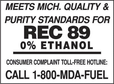 PID-244R - REC 89 0% ETH MICHIGAN