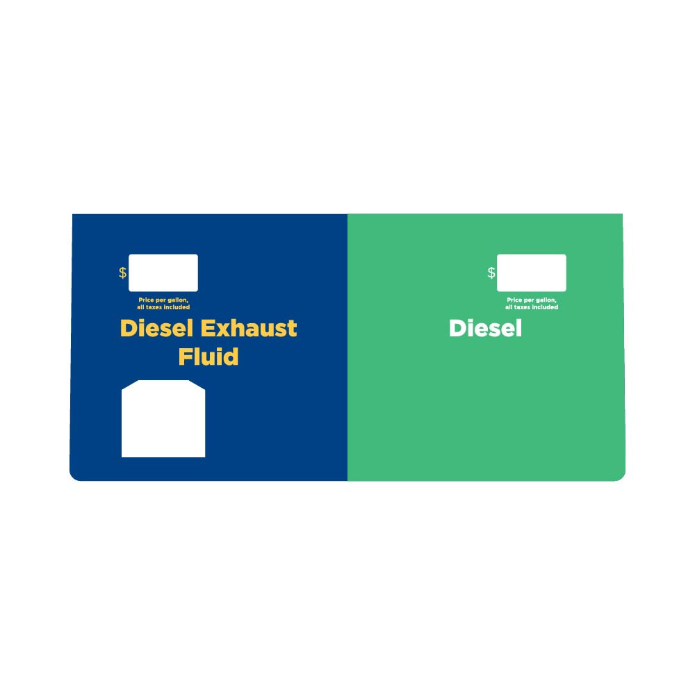 ENS1043L297 - Two Product Overlay - Diesel Exhaust Fluid / Diesel