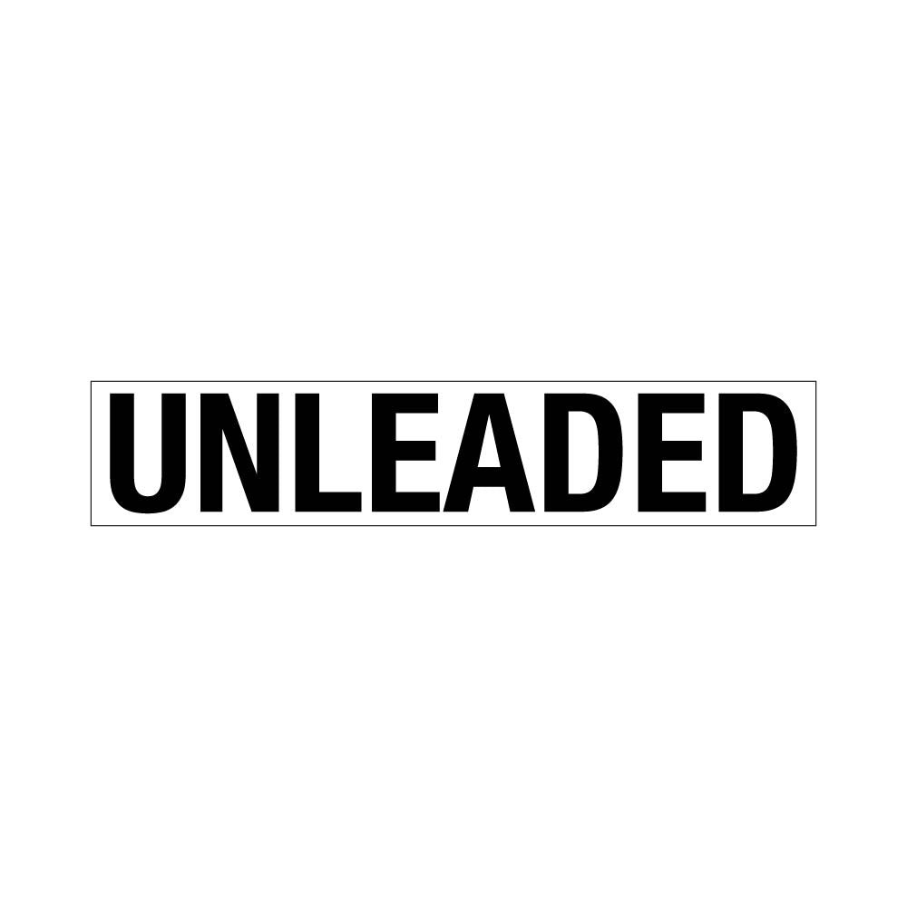 PID-UNL25x5 - 25"x5" Unleaded Decal 4" Text