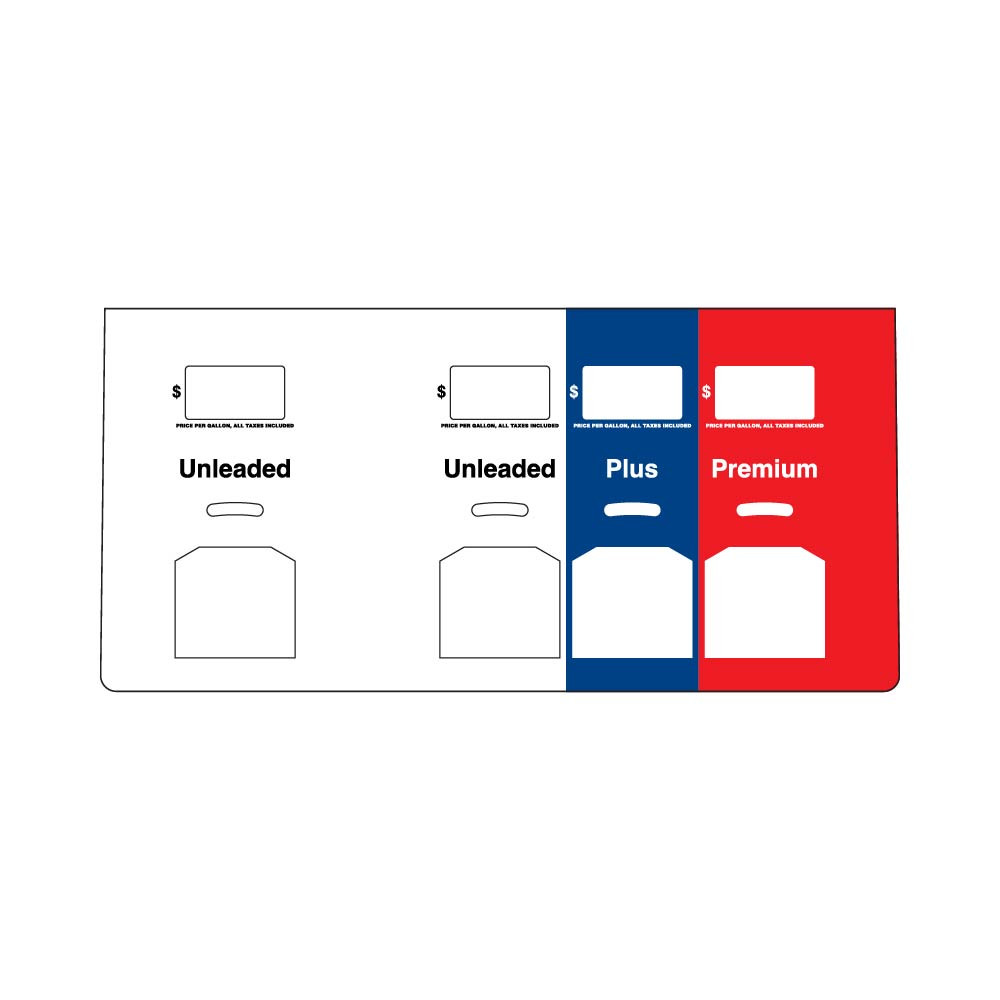 ENS0904G249C - 3+1 Product Overlay - Unleaded / Unleaded / Plus / Premium