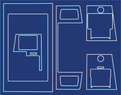 ENE2001G428B - 434 BLUE 10.4 OVERLAY KIT