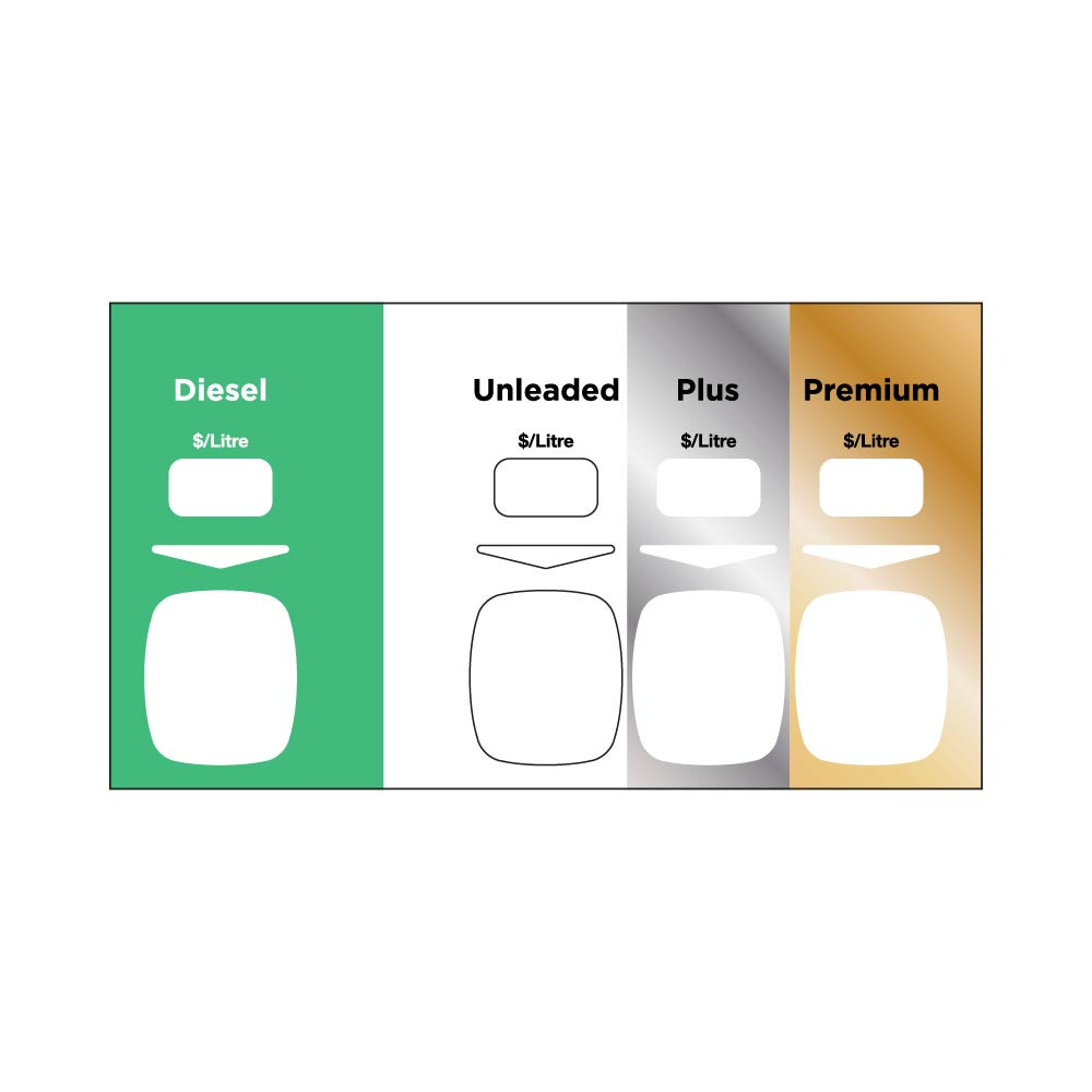 888459-007-CK3 - 3+1 Product Overlay - Diesel / Unleaded / Plus / Premium