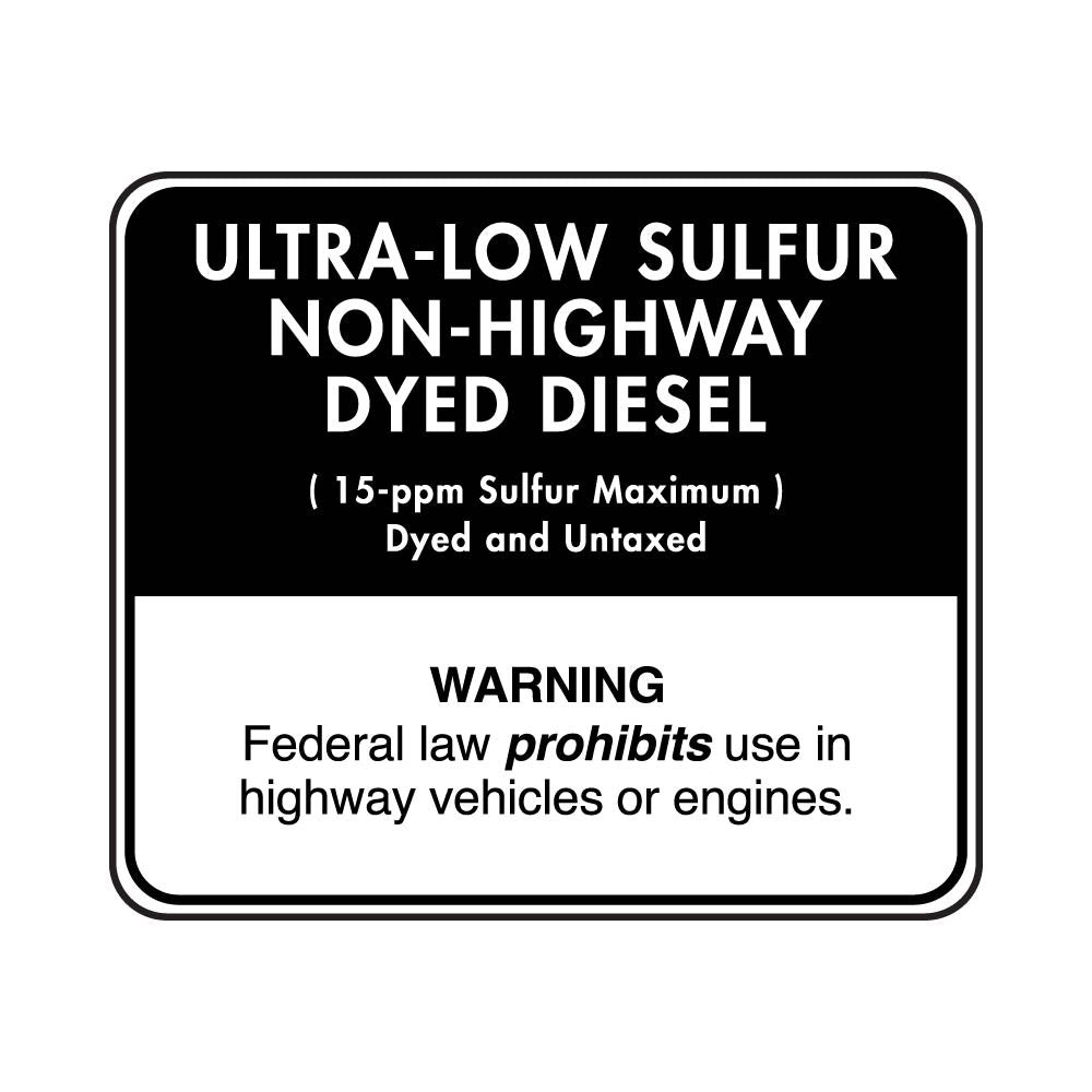 PID-ULS-DD - Ultra Low Sulfur Non-Highway Dyed Diesel 3x3.5