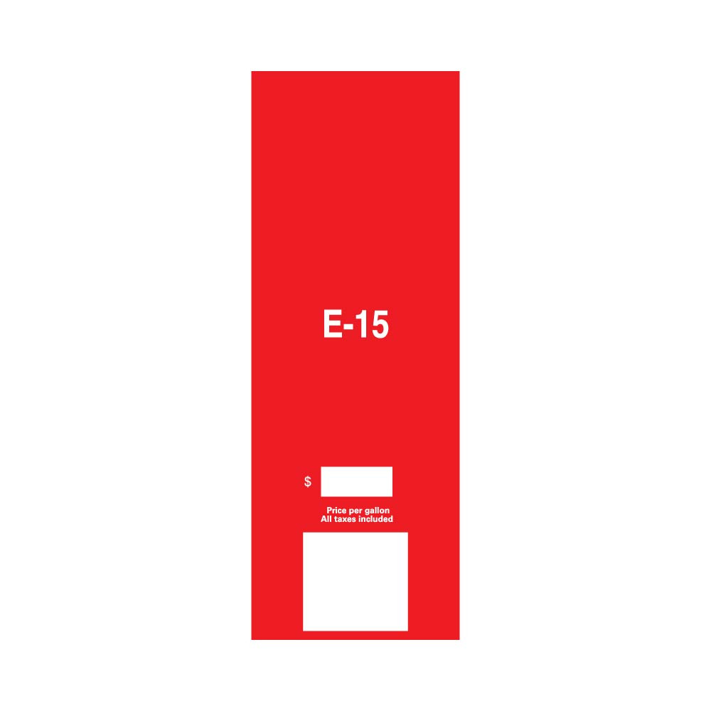 EN09002GRE15 - Custom E-15 White/Red Overlay