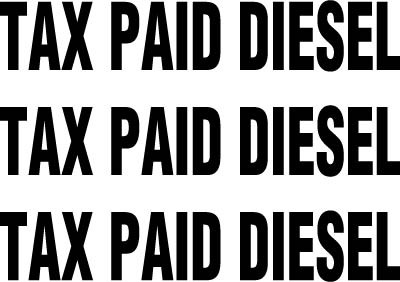 PID-TPDS - TAX PAID DIESEL 12X3