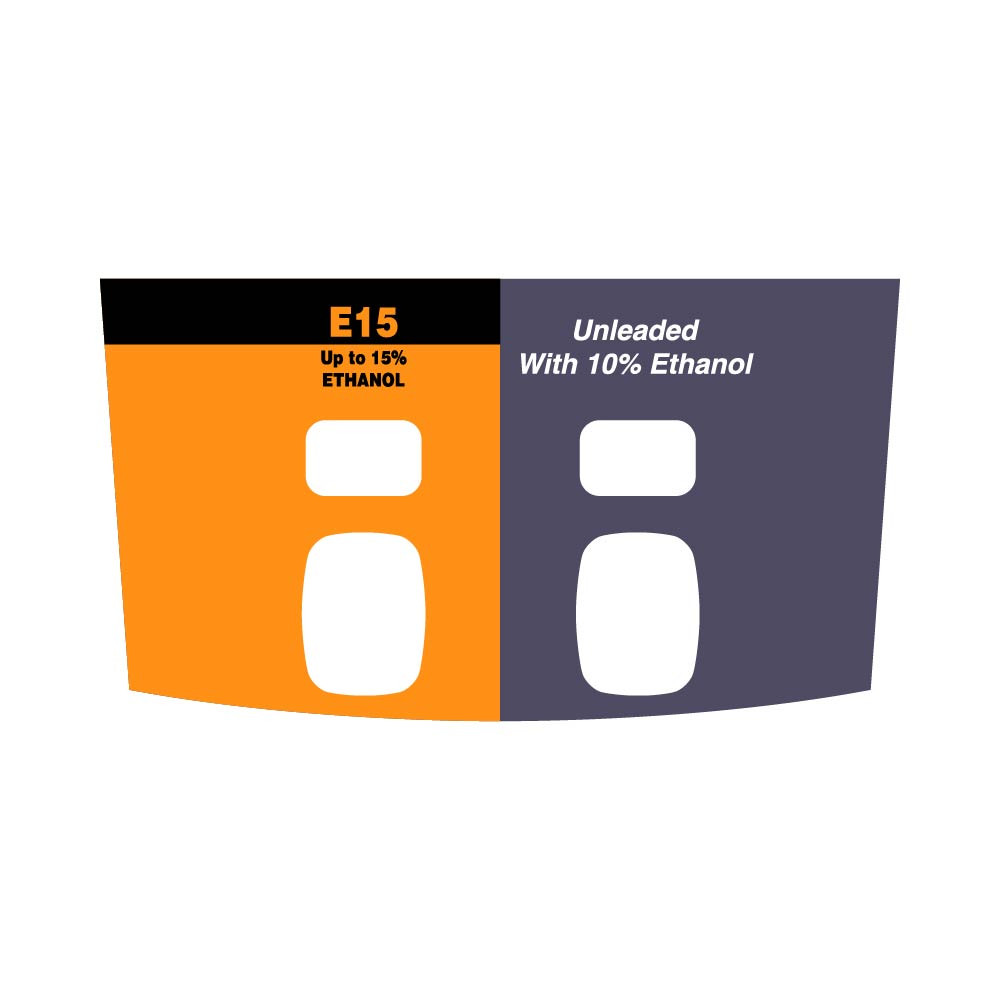 WU010211-U10ER - Custom E15 / Unleaded 10% Ethanol Overlay