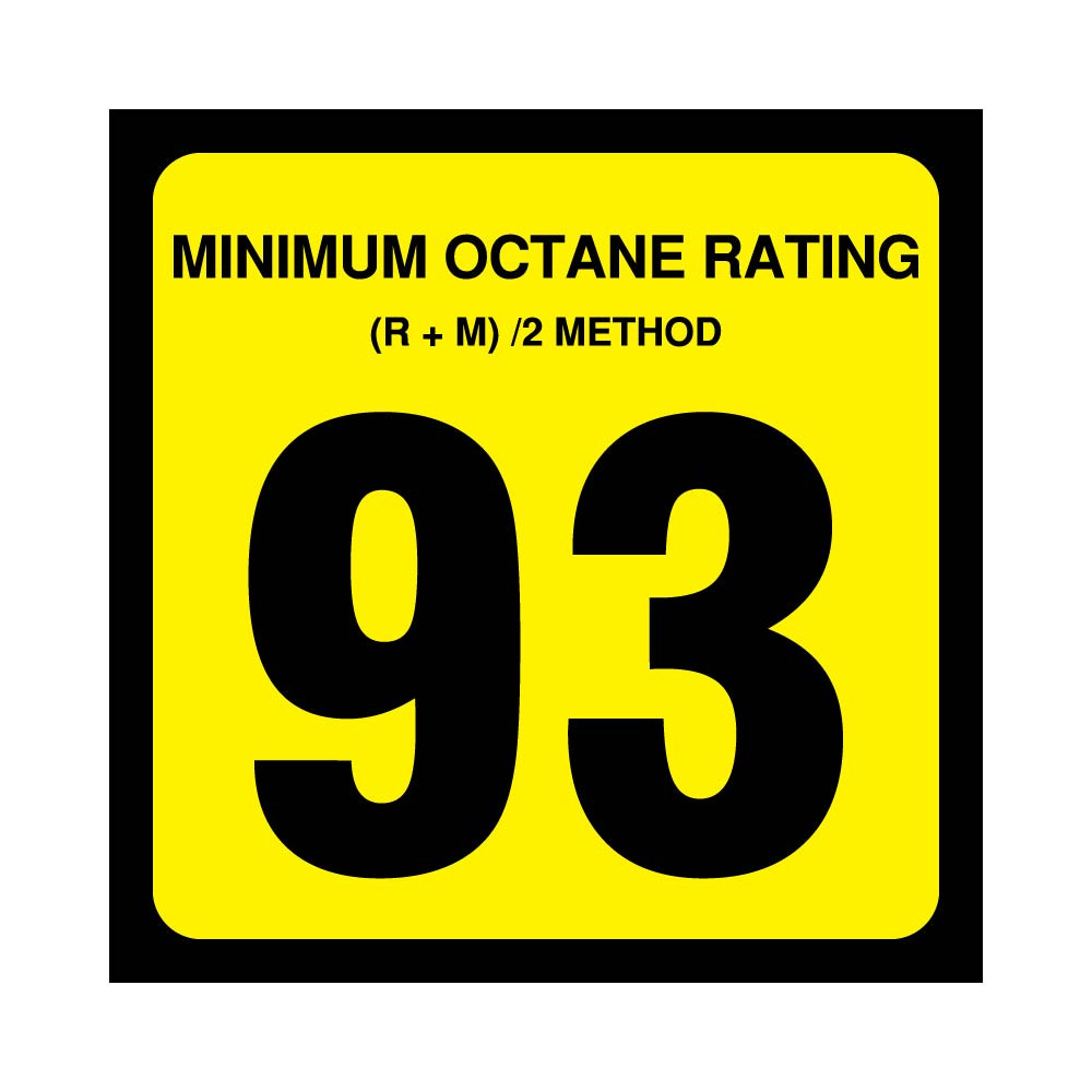 OR-93SM - Small 93 Octane Decal