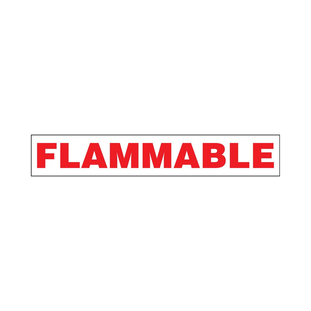 PID-222318 - 3x18 Flammable Decal Red/White