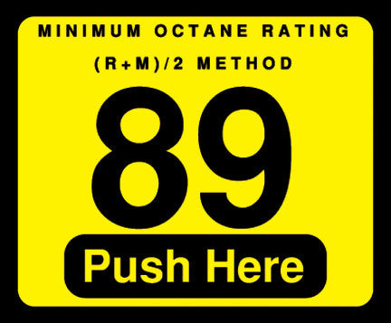 002-129999 - 89 Push Here Octane Decal