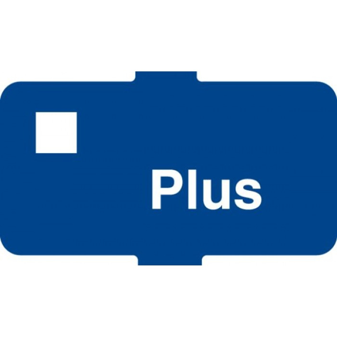 004-201800-PLU - Plus Switch Graphic White on Blue