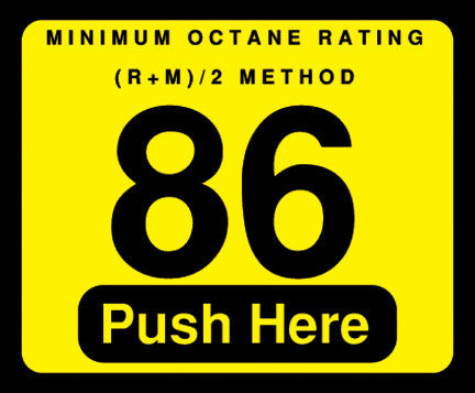 011-129999 - 86 Push Here Octane Decal