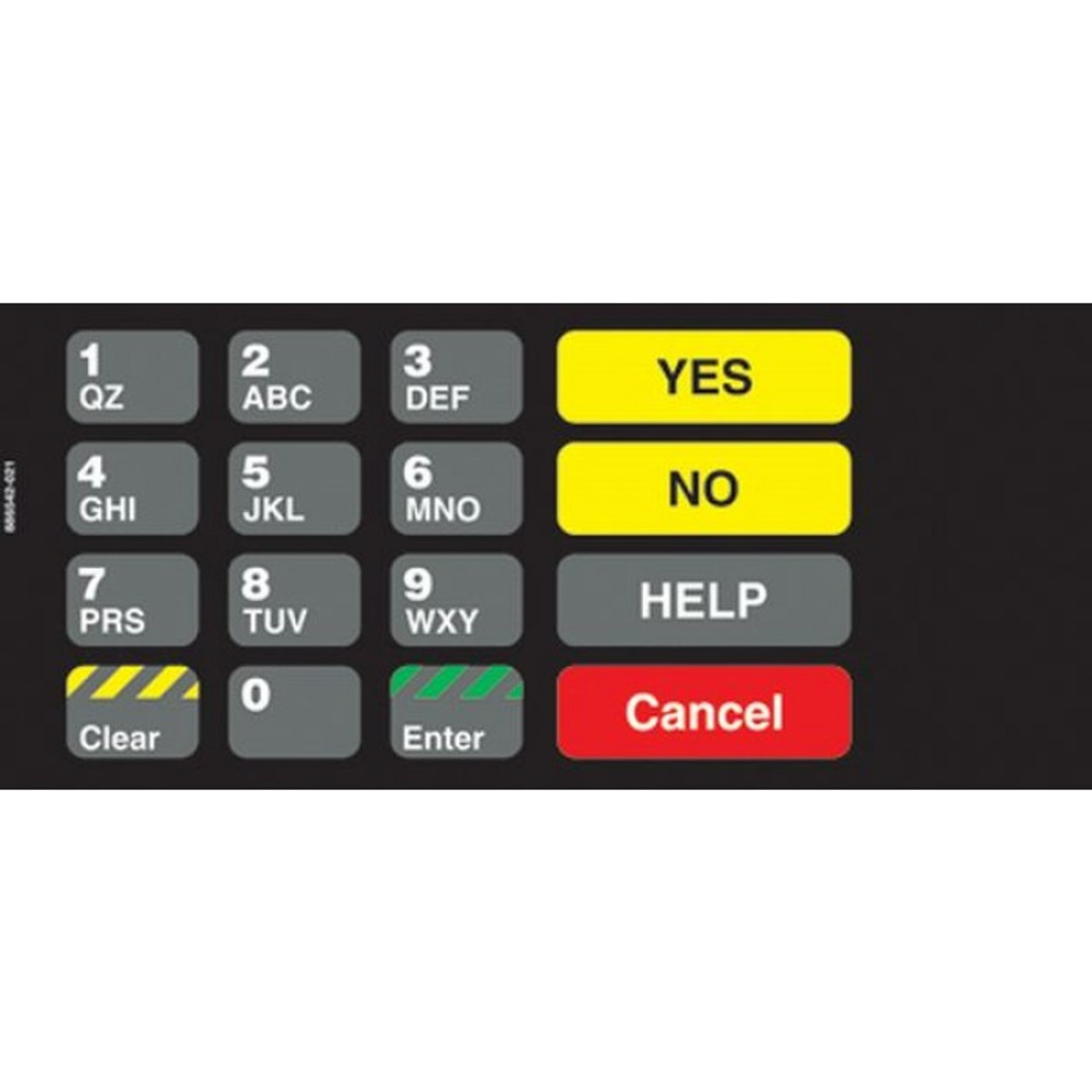 886542-021 - Shell Keypad Overlay