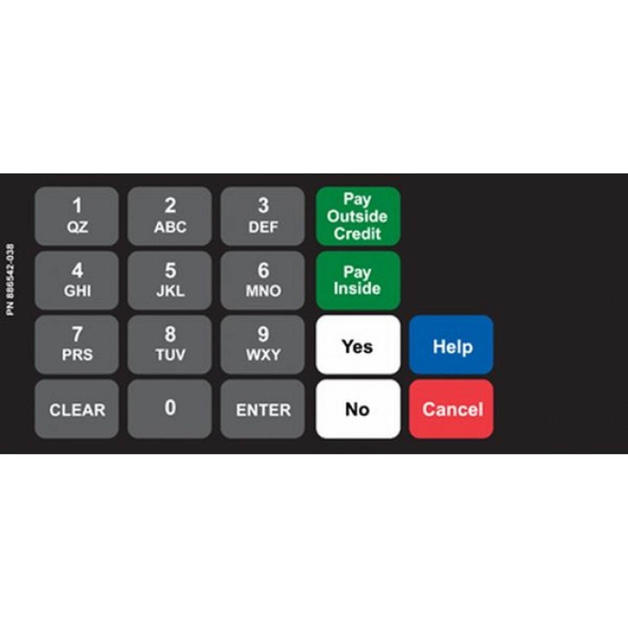 886542-038D - Keypad Overlay