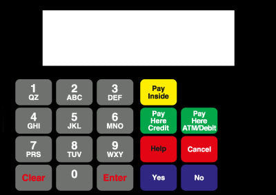 886542-091G - Keypad Overlay