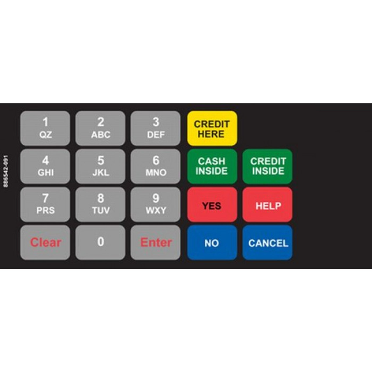 886542-091 - Keypad Overlay