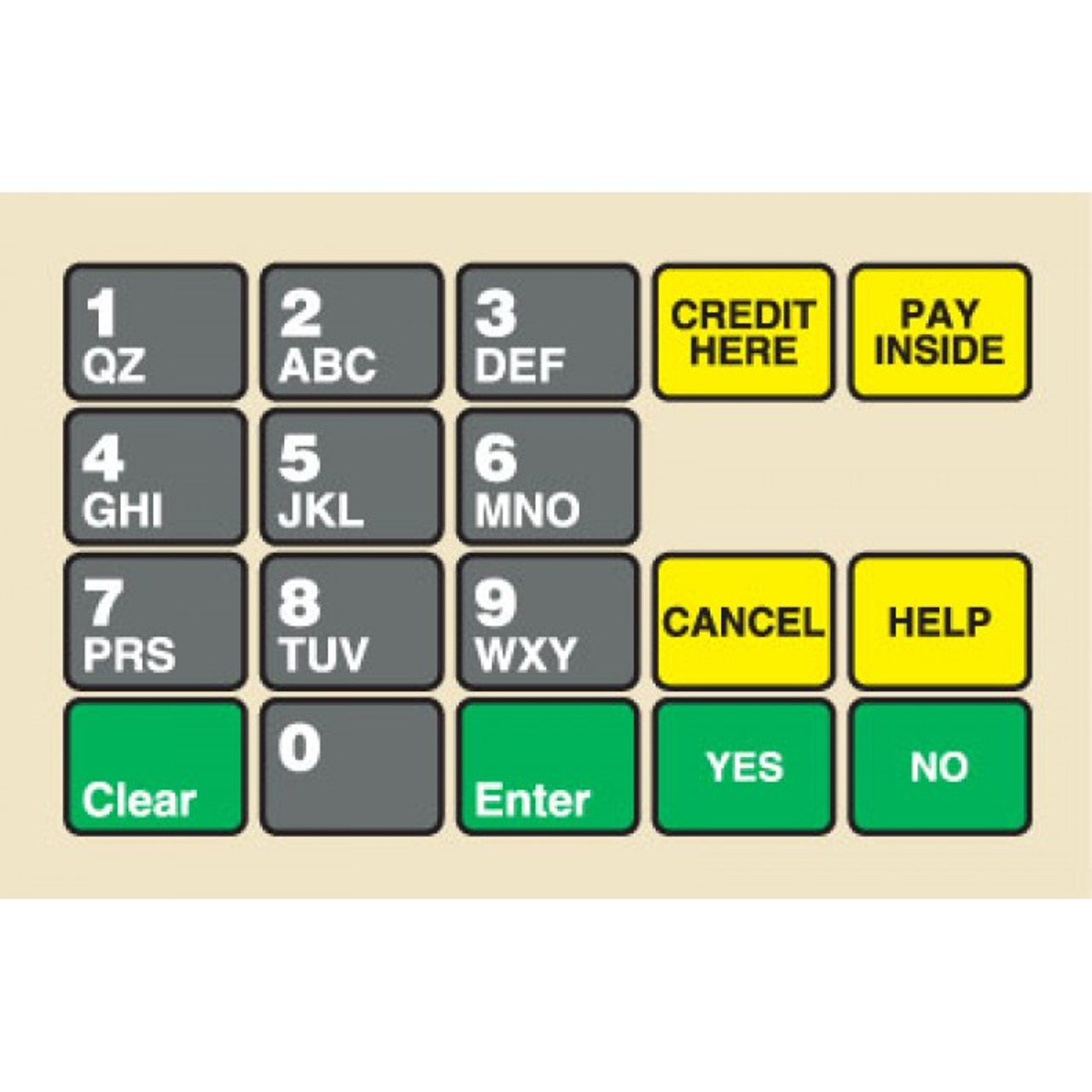 887862-BP1 - Keypad Overlay