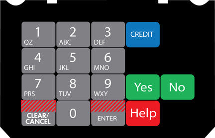 891145-014 - Keypad Overlay