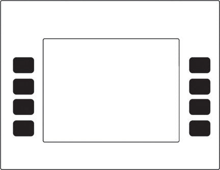 ENE0301G002 - E Cim Monochrome Softkey Overlay Standard White