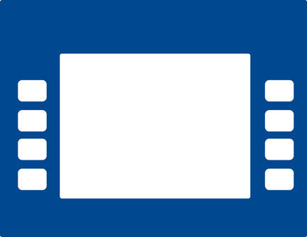 ENE0301G014 - E Cim Monochrome Softkey Overlay Standard Blue
