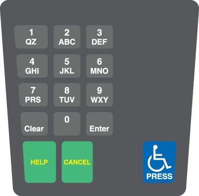 ENE1701G003 - E Cim Keypad Overlay
