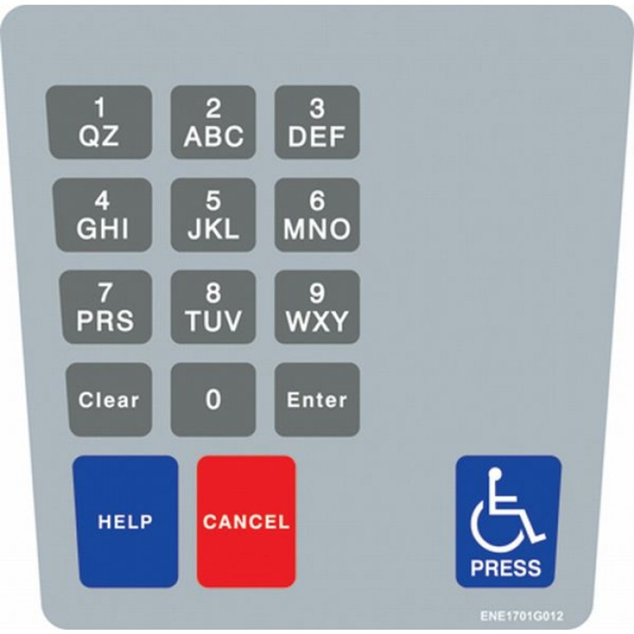 ENE1701G012 - E Cim Keypad Overlay