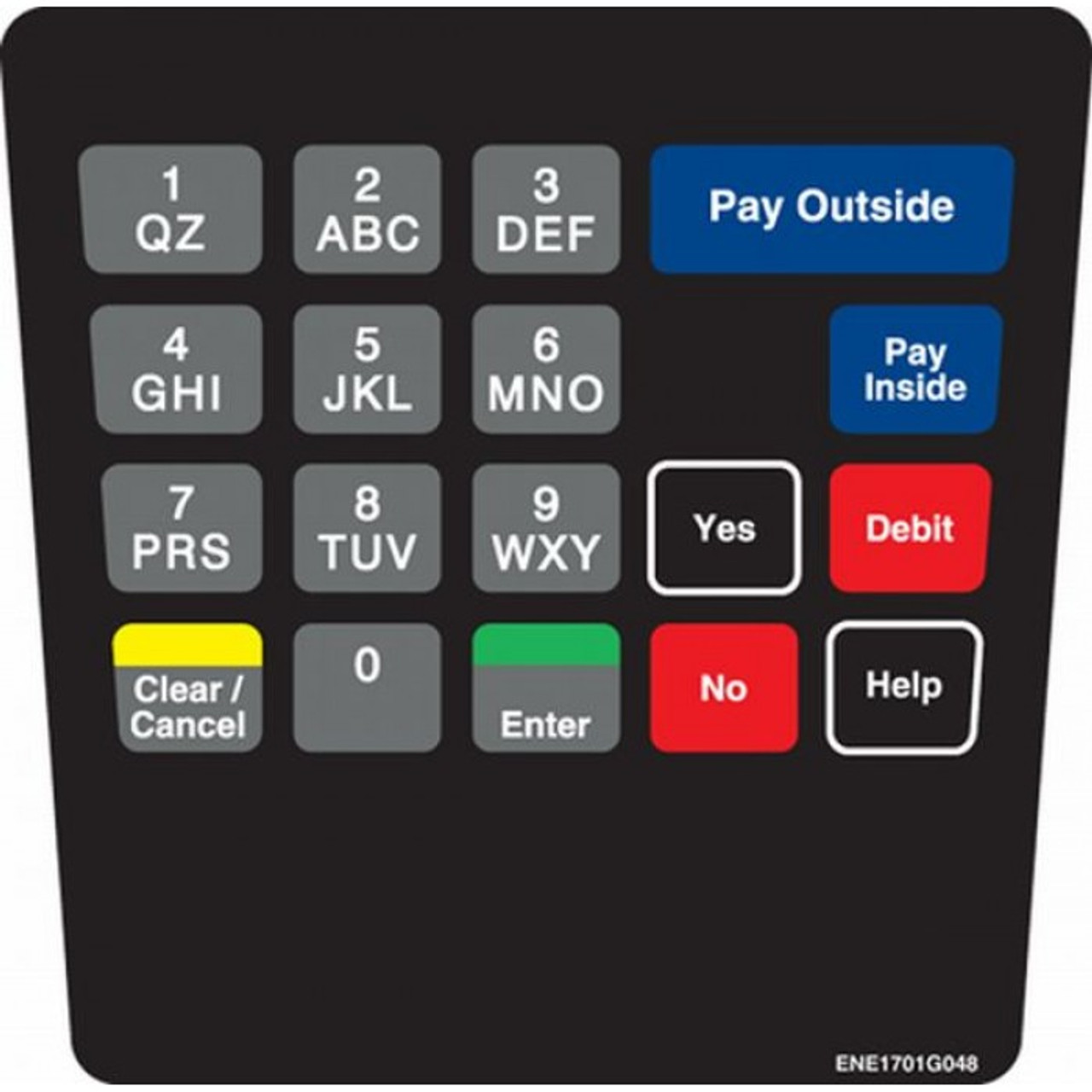 ENE1701G048 - E Cim Keypad Overlay Phillips