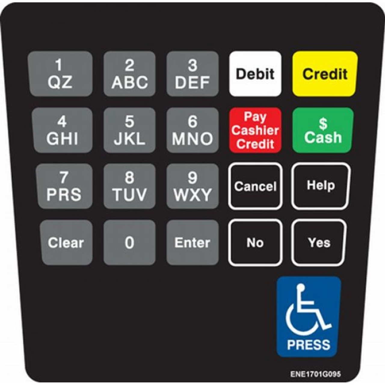 ENE1701G095 - E Cim Keypad Overlay Exxon