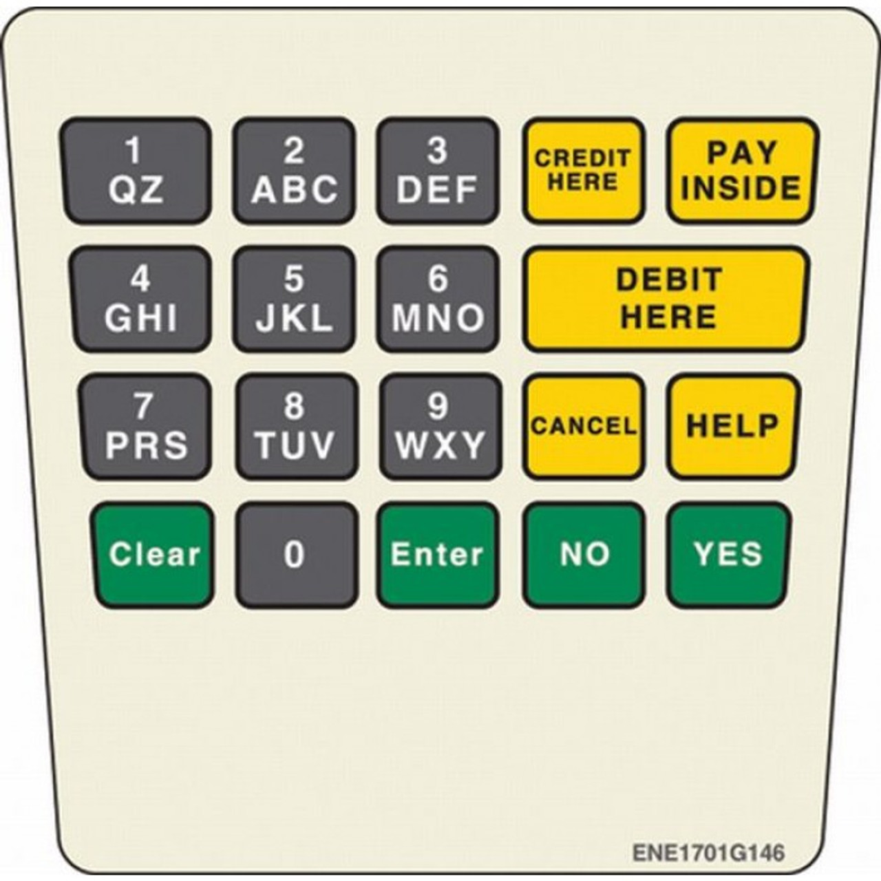 ENE1701G146 - E Cim Keypad Overlay BP Helios