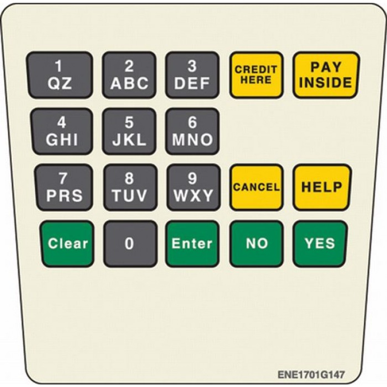 ENE1701G147 - E Cim Keypad Overlay BP Helios