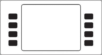 ENS0301G002 - Softkey Overlay Standard White