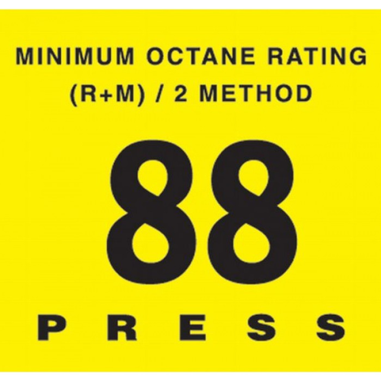 EU02001G005 - Octane Rating Button Overlay 88