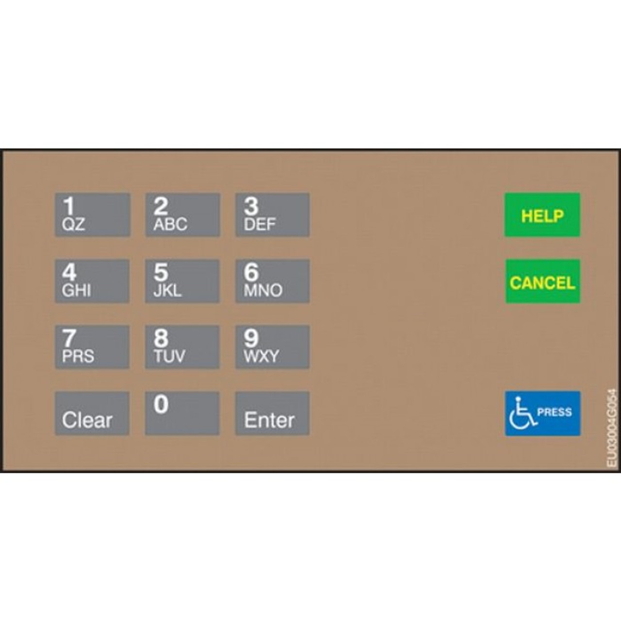 EU03004G054 - Crind Keypad Overlay BP