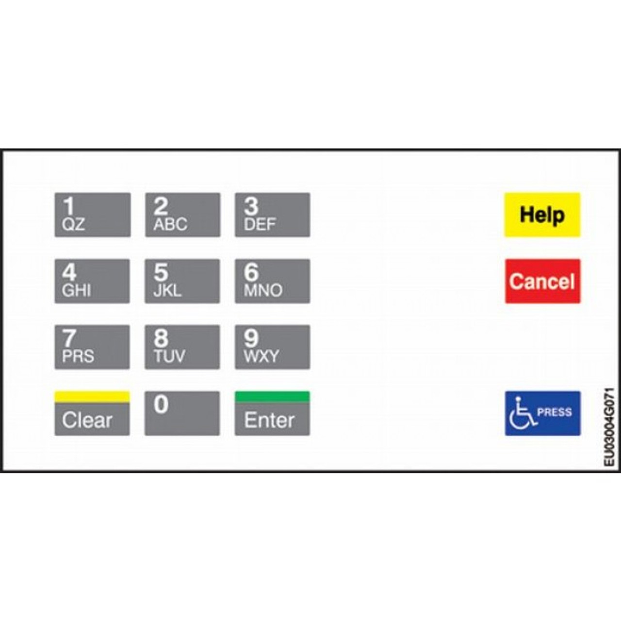 EU03004G071 - Crind Keypad Overlay Shell