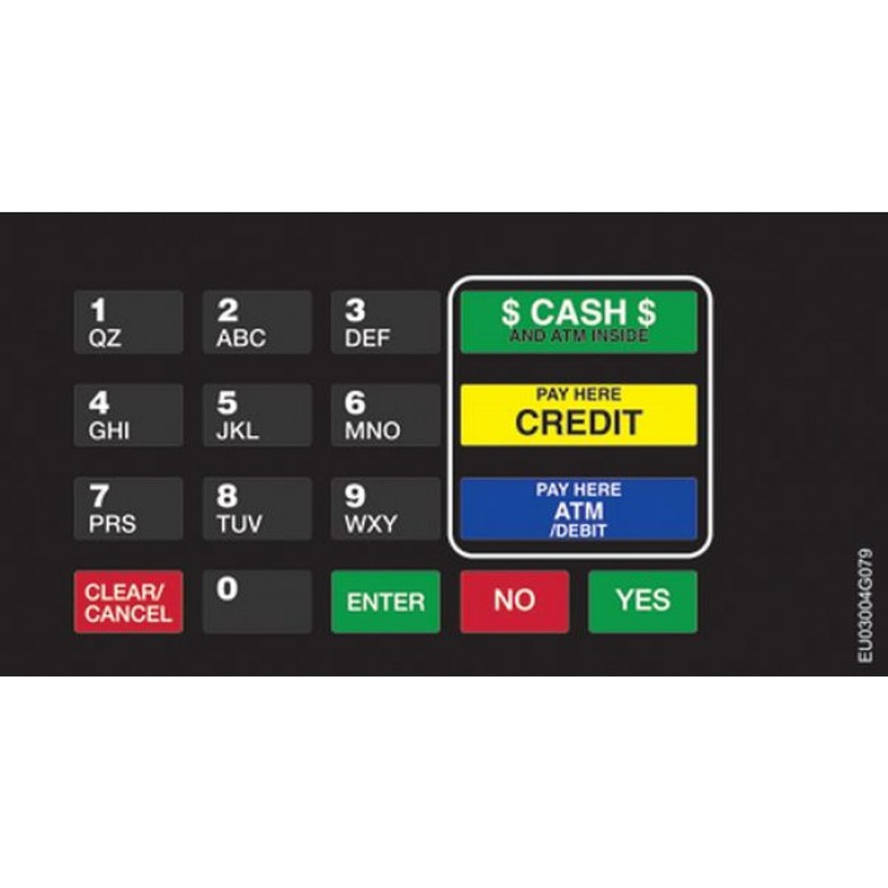 EU03004G079 - Crind Keypad Overlay USA Petroleum