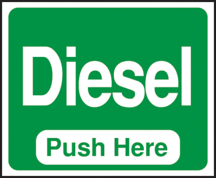 GDIESEL-129999 - Diesel Push Here Octane Decal Green