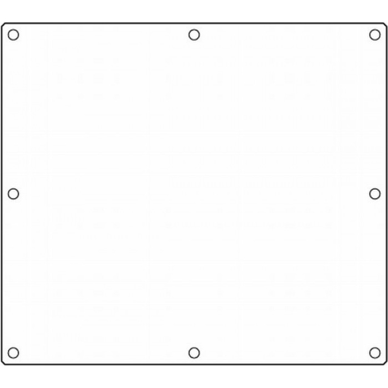 K93686-G1 - Main Display Wide Frame with Gaskets.