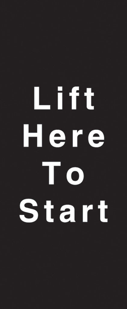 M01047A000 - Lift to Start Decal