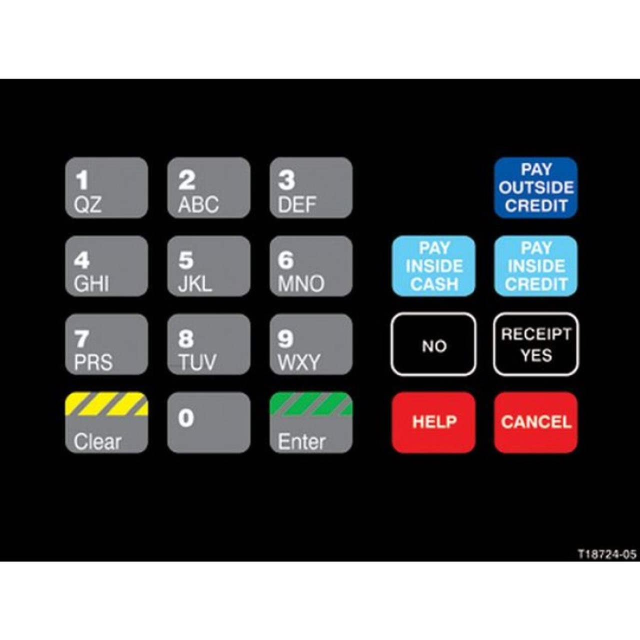 T18724-05 - Generic Crind Keypad Overlay